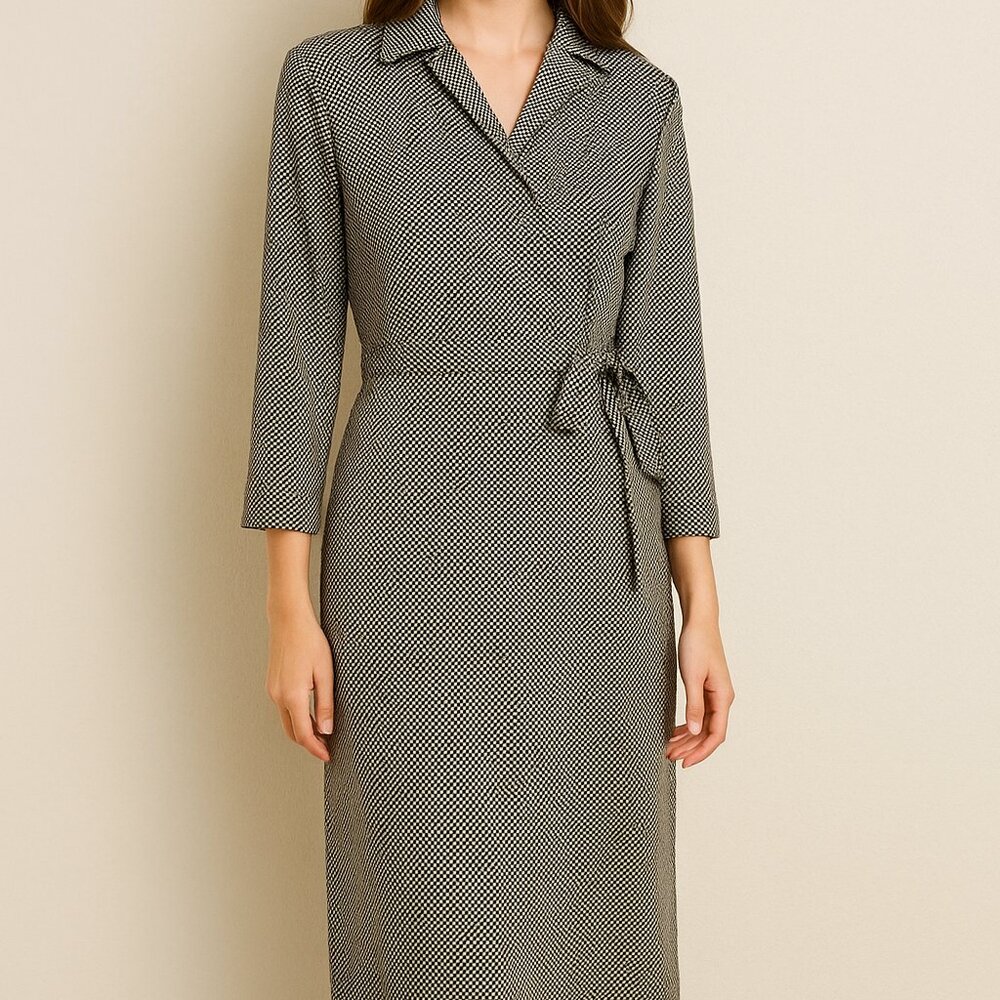 Harold's Vintage Sash Wrap Belt Dress Retro